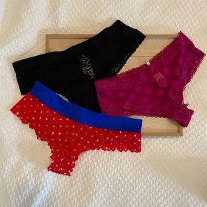 PINK Victoria’s Secret panty lot 3pc